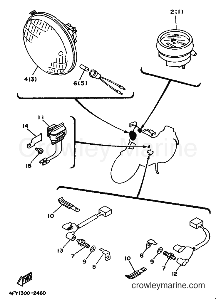 1992 Cruiser XV750 - XV750 (4FY1) [999] - ALTERNATE FOR ELECTRICAL