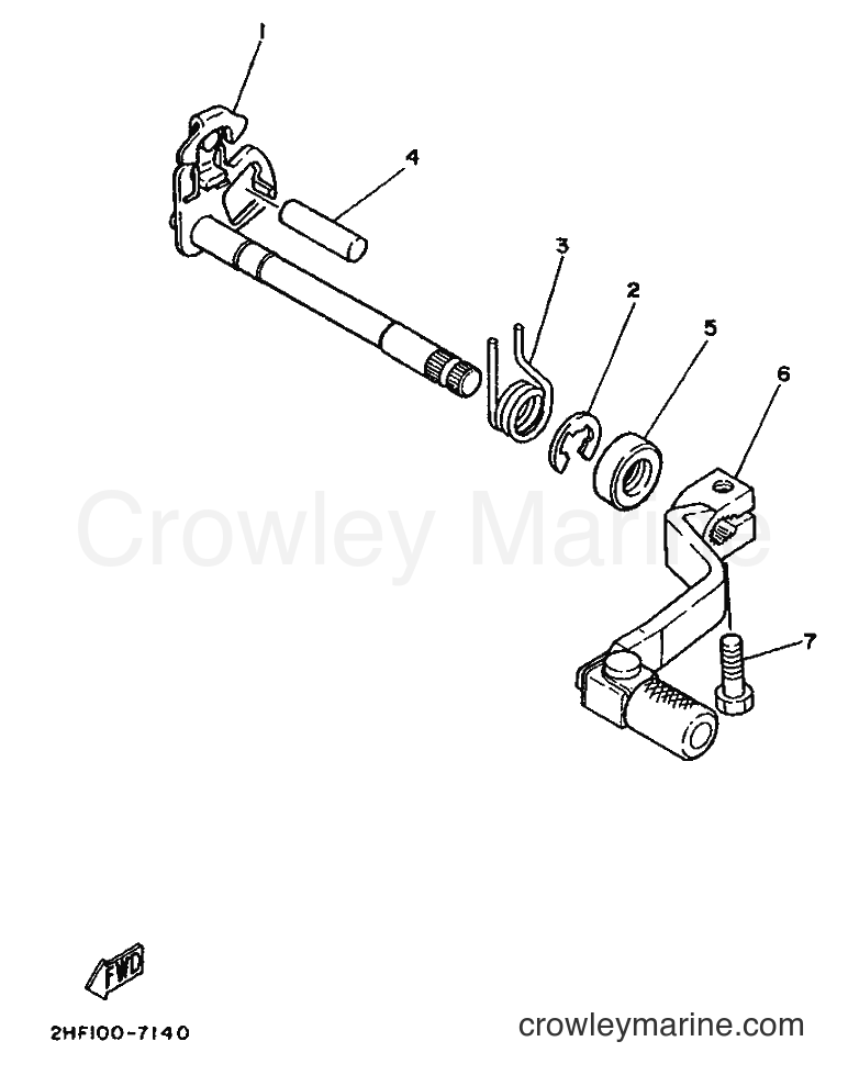 Image shaft イメージシャフト　説明書付き SHIFT SHAFT - 1987 Dirt Bike YZ80 (YZ80 (2JF) [999]) - Yamaha
