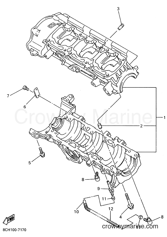 Yamaha Motors VX600LT (8CS1) [020] - CRANKCASE