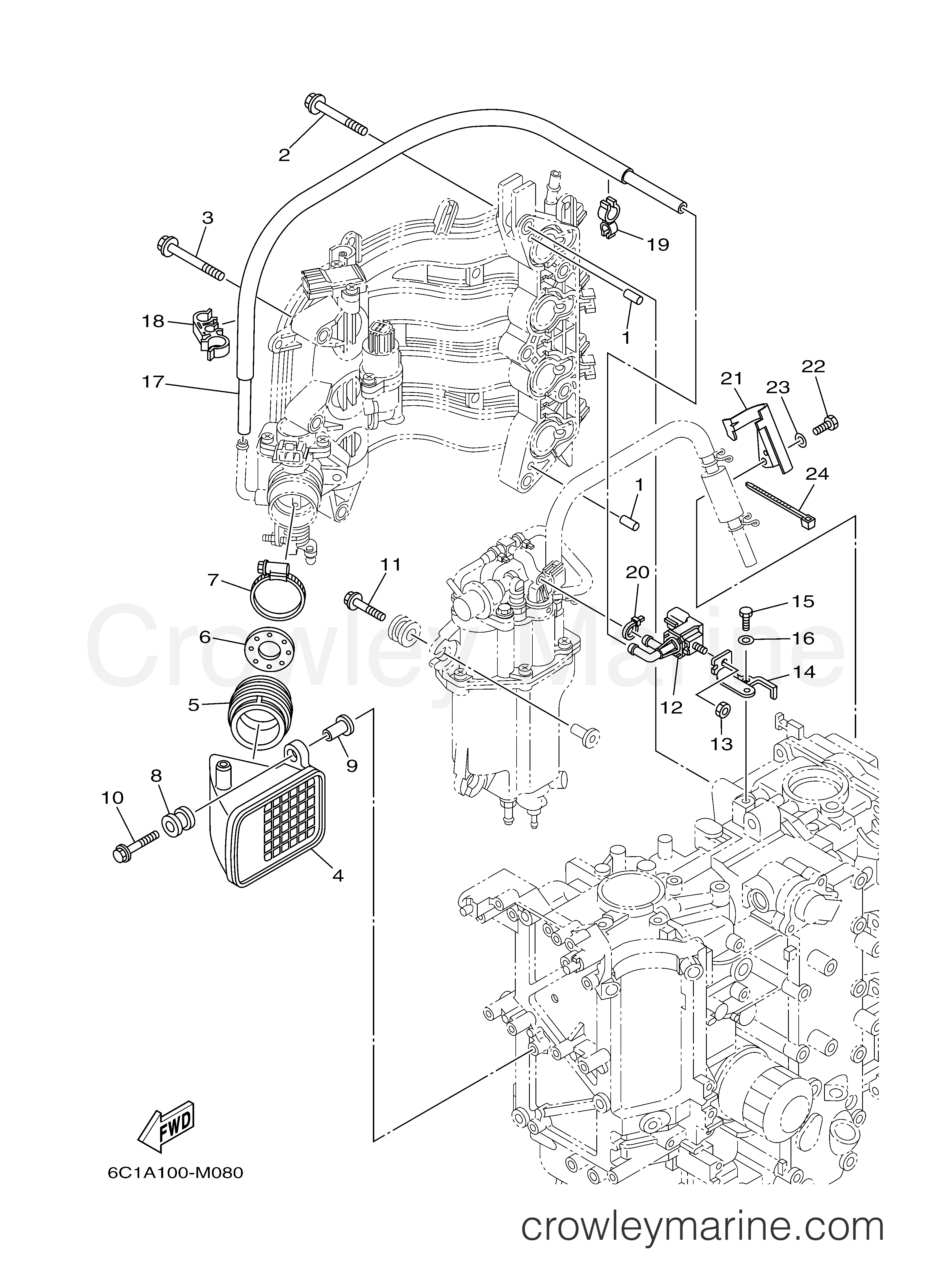 Yamaha Motors F50LHB - INTAKE 2