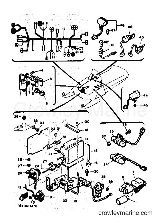 1991 Snowmobile VT480 - VT480 (88T1) [010] - ELECTRICAL 1