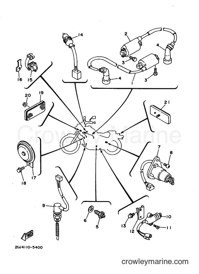Yamaha Motors XV250 (2UJH) [010] - ELECTRICAL 2