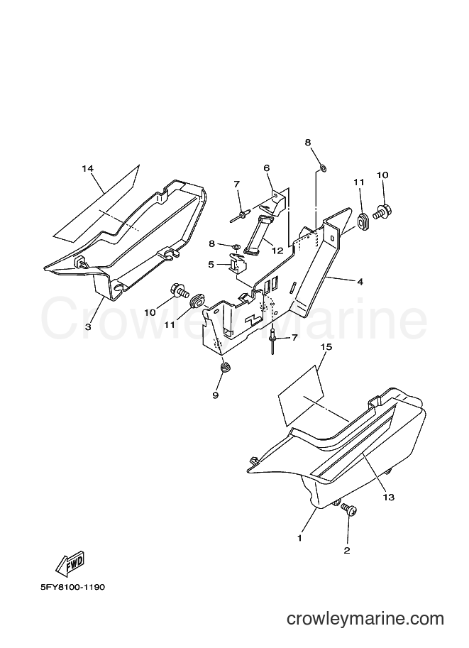 2001 Dirt Bike TW200E - TW200E (5FYA) [010] - SIDE COVER