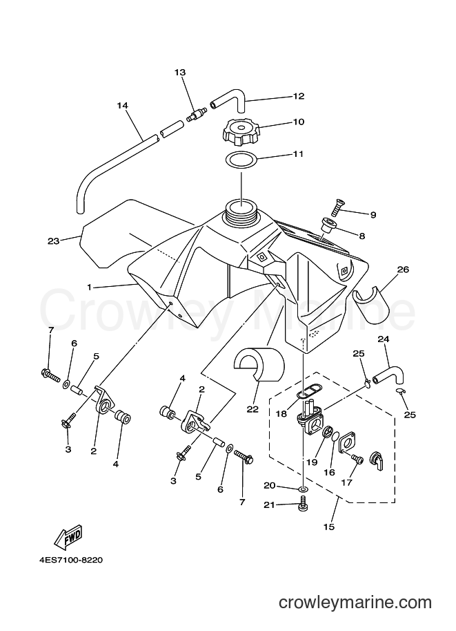 2000 Dirt Bike YZ80LW - YZ80LW (4LC7) [060] - FUEL TANK