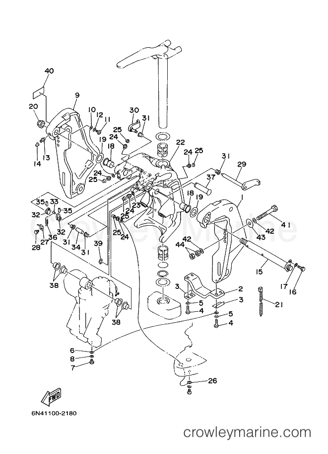 Yamaha Motors Z200TXRF (68F6) [080] - BRACKET 1