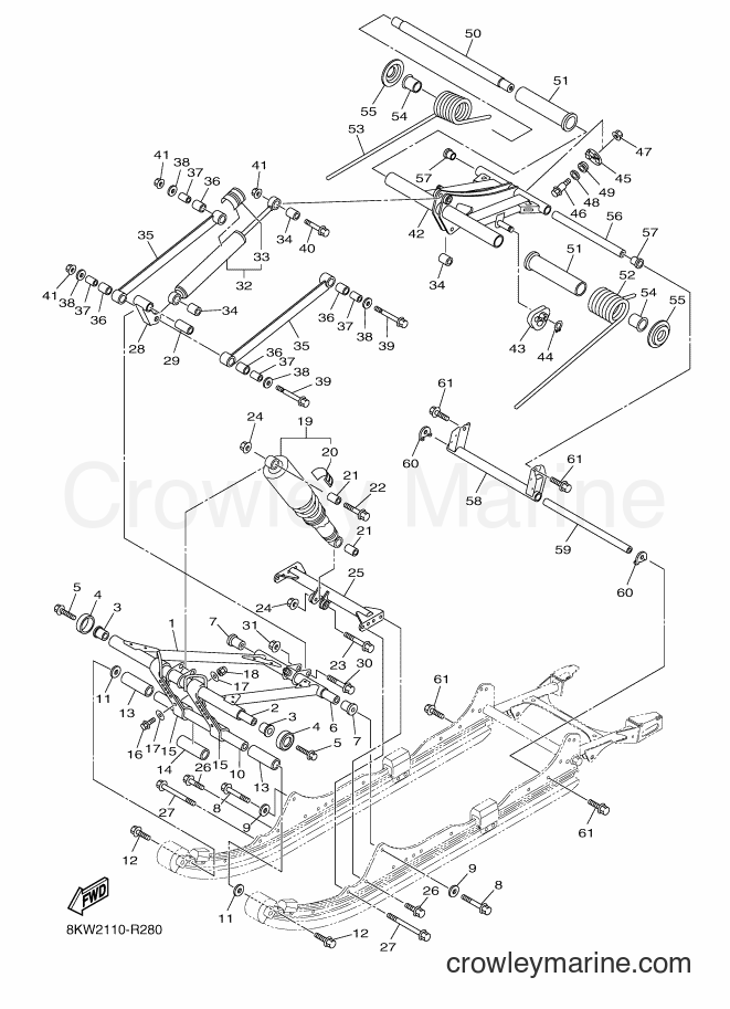 2017 Snowmobile VK10F - VK10F (8KW4) [020] - TRACK SUSPENSION 2