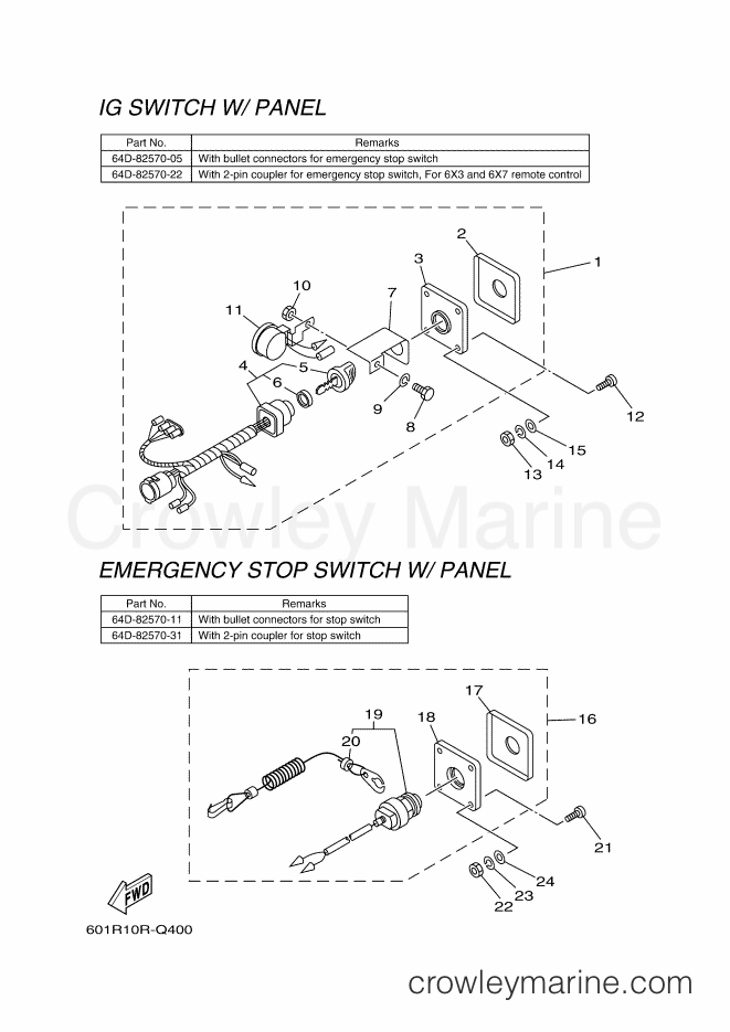 Yamaha Motors RIGGING REMOCON-2016 (601R) [010] - SWITCH & PANEL 18