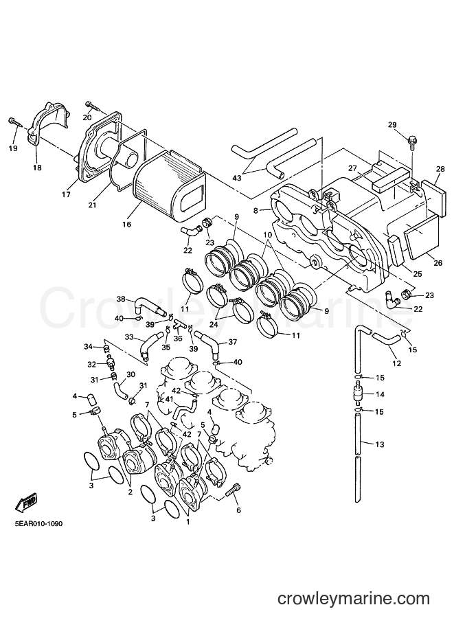 2004 Street Bike XJR1300 - XJR1300 (5WM7) [070] - INTAKE