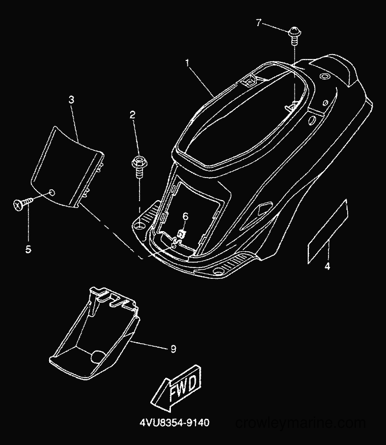 2000 Scooter CW50 - CW50 (5HG8) [010] - SIDE COVER