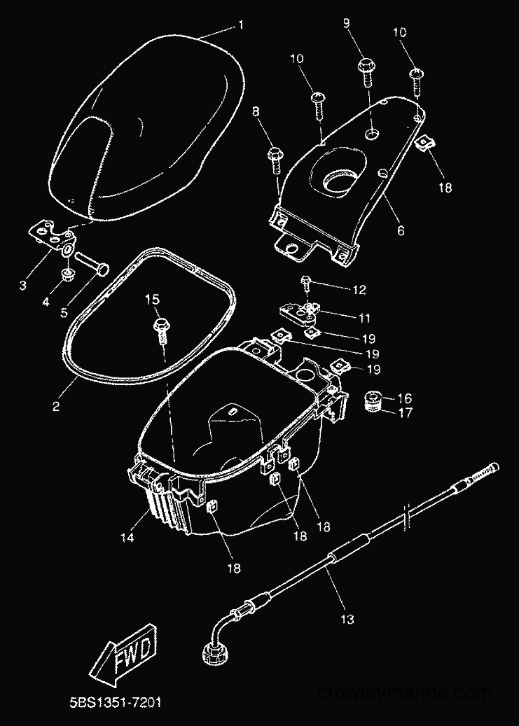 2000 Scooter YQ50 - YQ50 (5HEN) [010] - SEAT & CARRIER