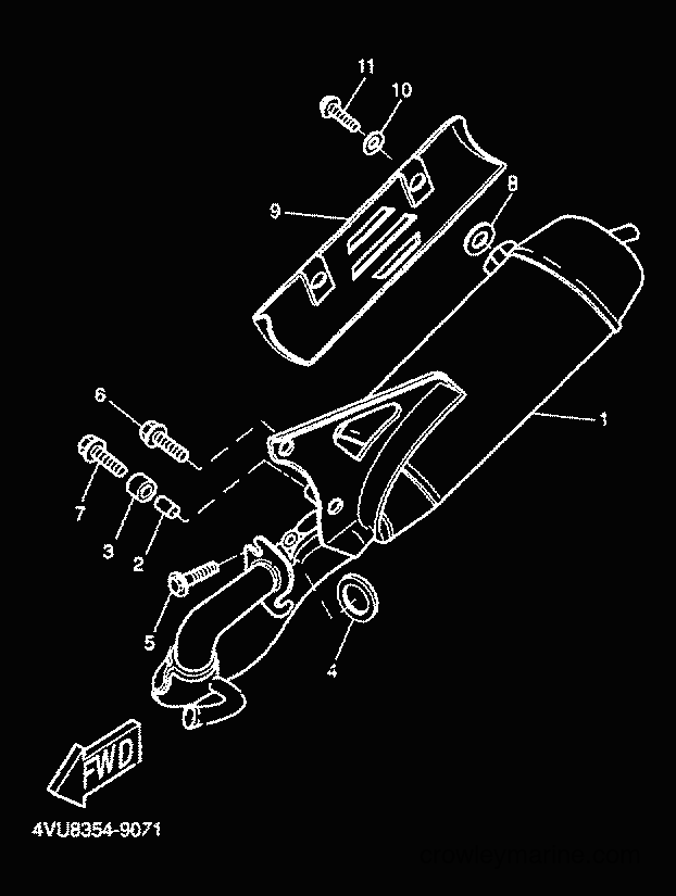 2001 Scooter CW50 - CW50 (5HG9) [030] - EXHAUST