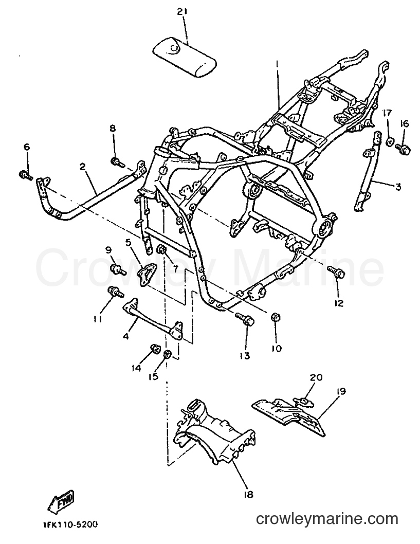 Yamaha Motors VMX12 (3LR2) [999] - FRAME