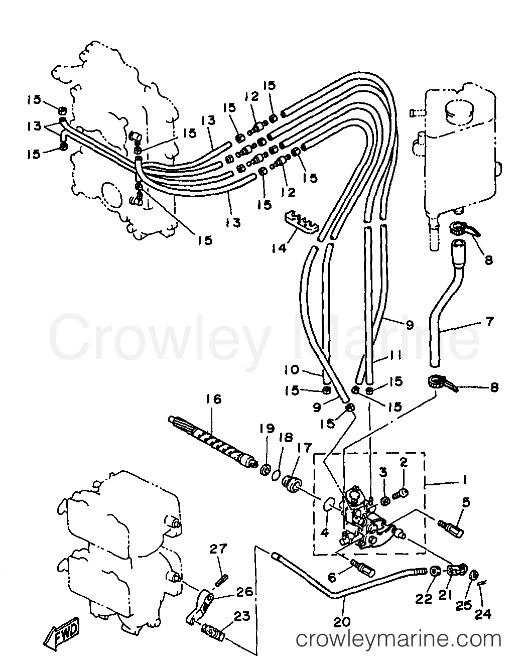 Yamaha Motors L130TXRX - OIL PUMP