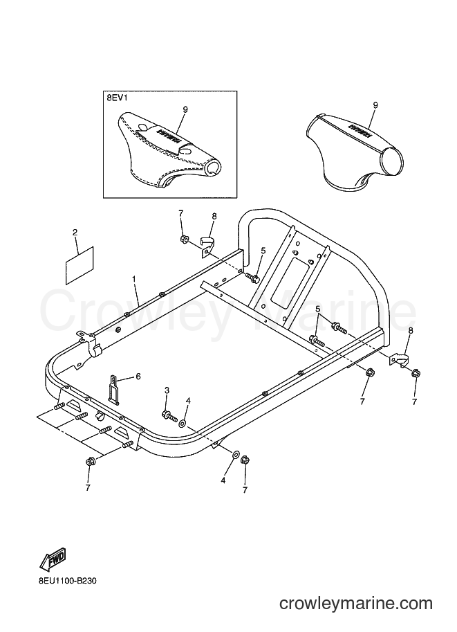 Yamaha Motors RX10S (8EU1) [020] - STEERING GATE