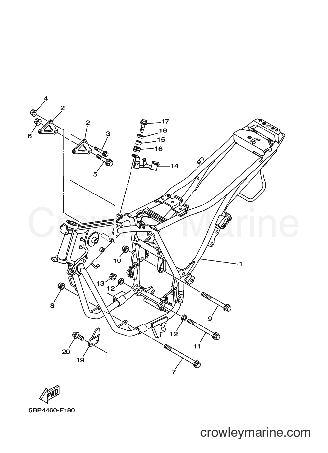 2006 Street Bike SX-4 - SX-4 (5BP4) [010] - FRAME