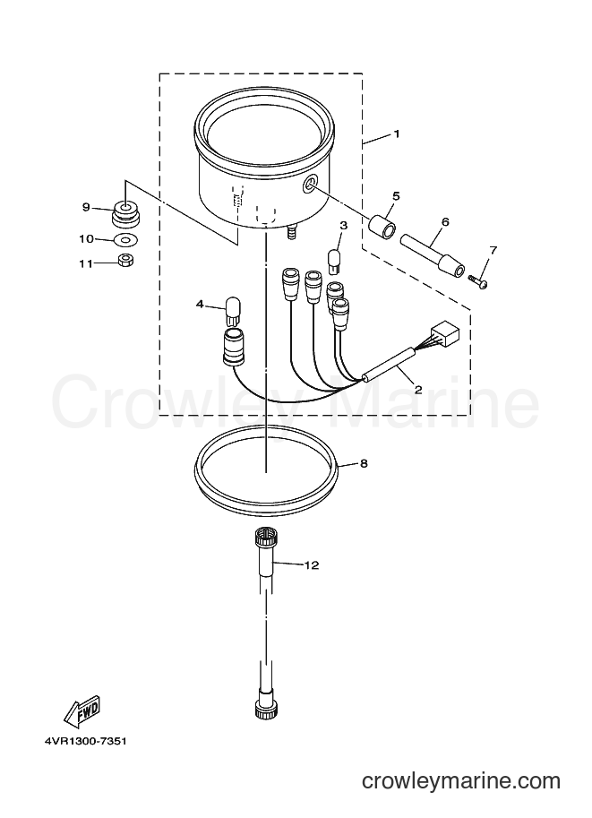 Yamaha Motors XVS650 (5FBM) [010] - METER