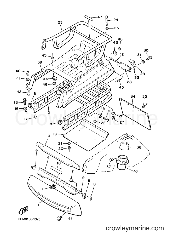 Yamaha Motors VT480TF (8BM8) [010] - BUMPER