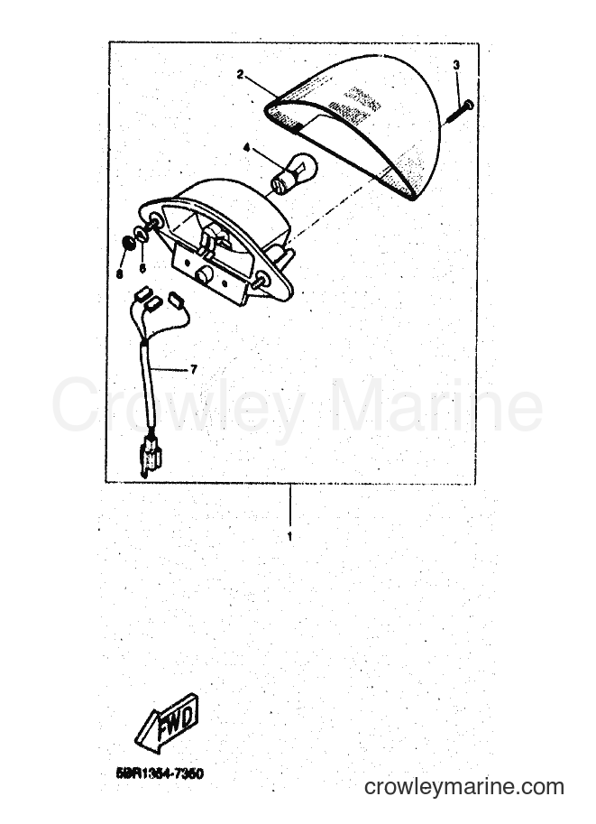1999 Scooter YQ50 - YQ50 (5KH2) [010] - TAILLIGHT