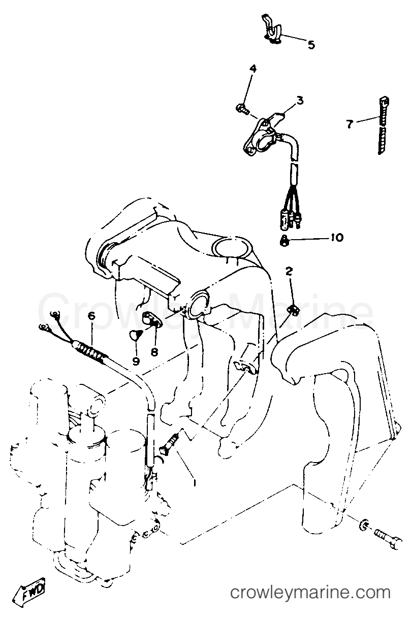 Yamaha Motors P60TLHR - BRACKET 2