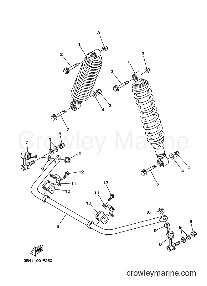 2010 ATV YFM700FWAD - YFM700FWAD (43PN) [010] - REAR SUSPENSION