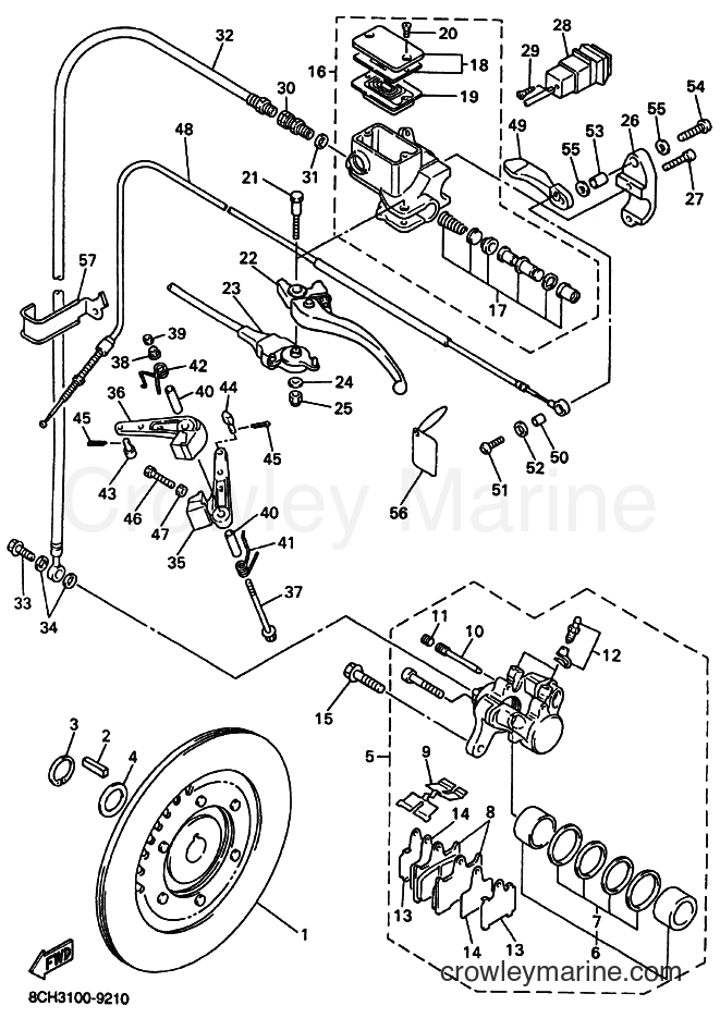 Yamaha Motors VT600 (8EB2) [020] - BRAKE