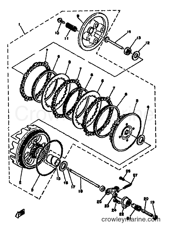 Yamaha Motors RD50M (2L8) [999] - CLUTCH
