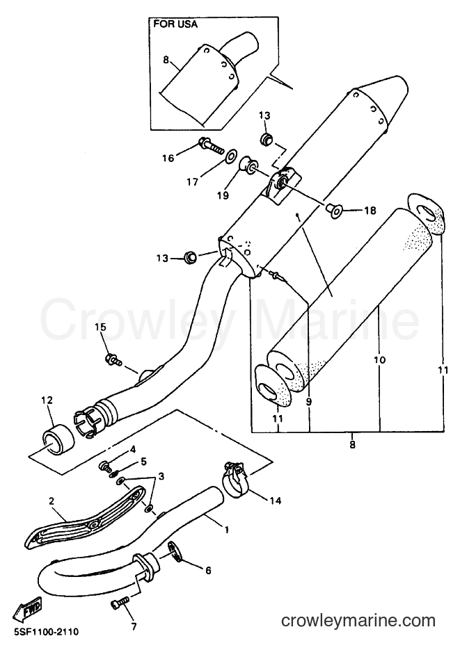 2003 Dirt Bike YZ450F - YZ450F (5TA2) [070] - EXHAUST