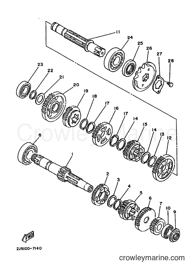 Yamaha Motors BW350 (2JN0) [020] - TRANSMISSION