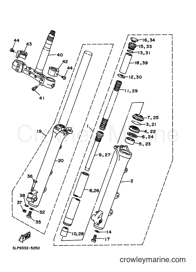Yamaha Motors XV1100 (3LPB) [080] - FRONT FORK