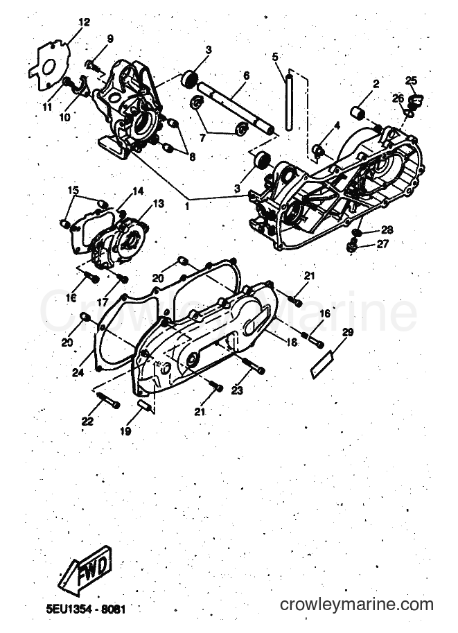 Yamaha Motors YH50 (5PF2) [030] - CRANKCASE