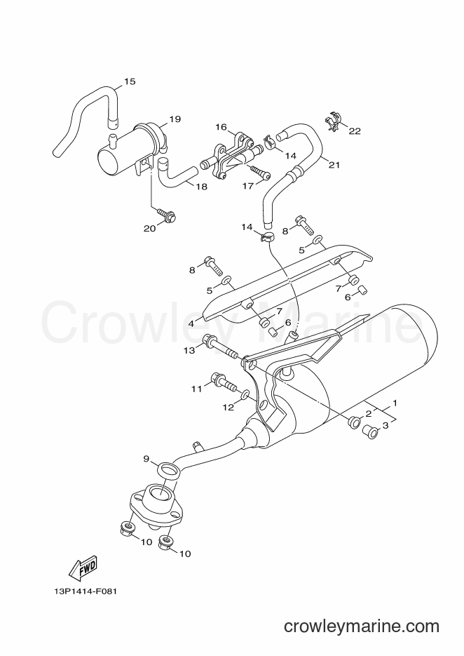 Yamaha Motors XC50 (1TSA) [010] - EXHAUST