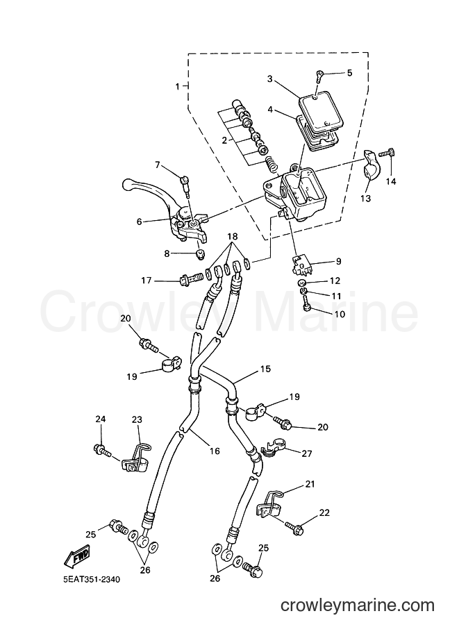 2003 Street Bike XJR1300 - XJR1300 (5WM3) [070] - FRONT MASTER CYLINDER