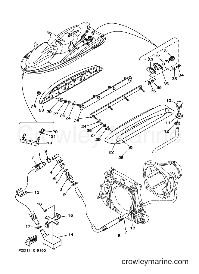 Yamaha Motors JET FOR XA1200Y (66V2) [030] - HULL & DECK
