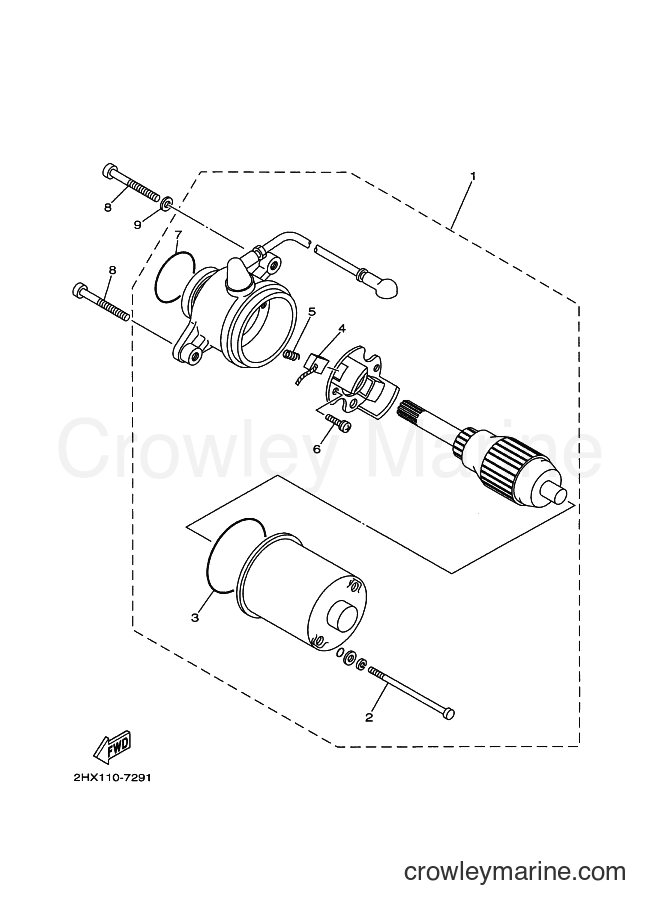 2005 ATV YFM80 - YFM80 (5THB) [030] - STARTING MOTOR