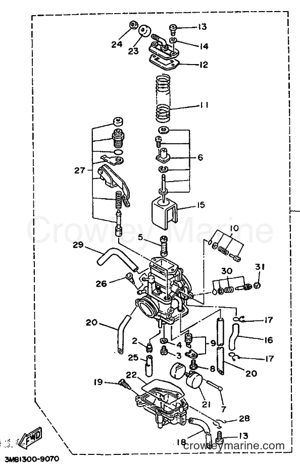 1989 Dirt Bike DT125R - DT125R (3PY2) [999] - CARBURETOR