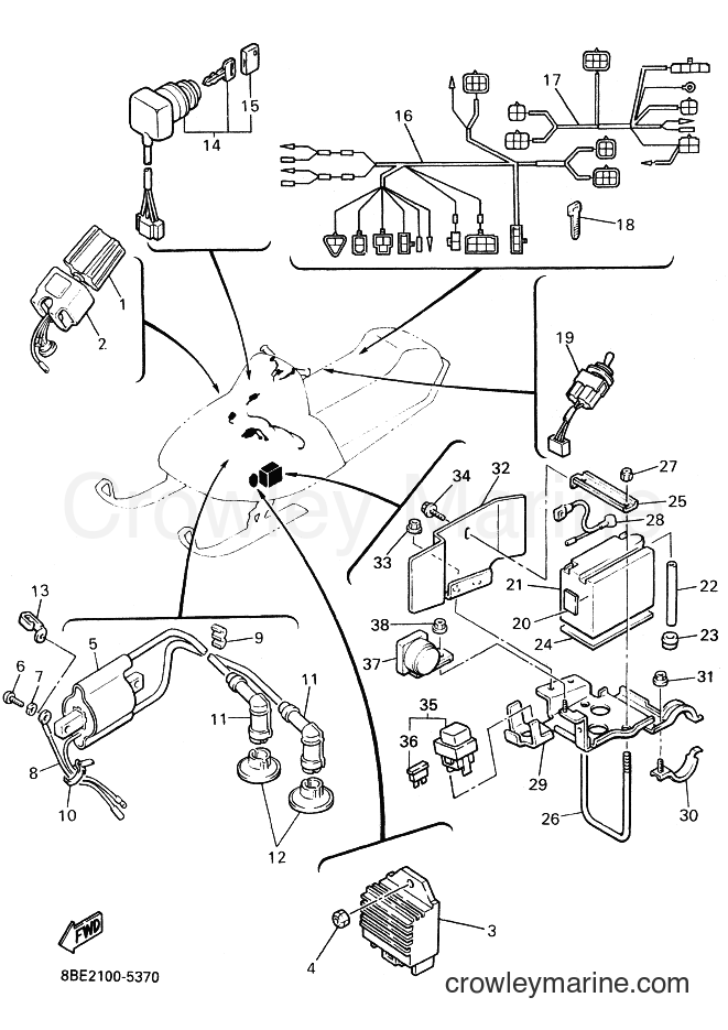 Yamaha Motors CS340E (8BE5) [020] - ELECTRICAL 1