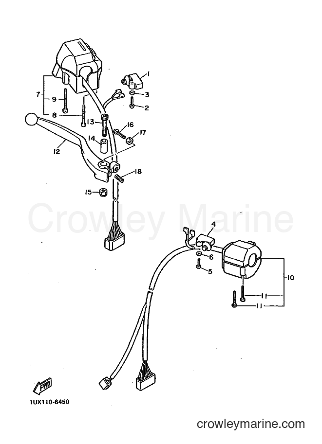 1988 Sport Bike FJ1200 - FJ1200 (3GP1) [010] - HANDLE SWITCH & LEVER