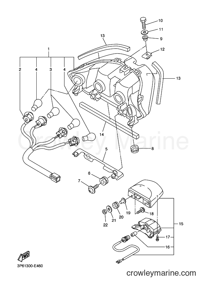 2013 Sport Bike FJR1300A - FJR1300A (1MC2) [010] - TAILLIGHT