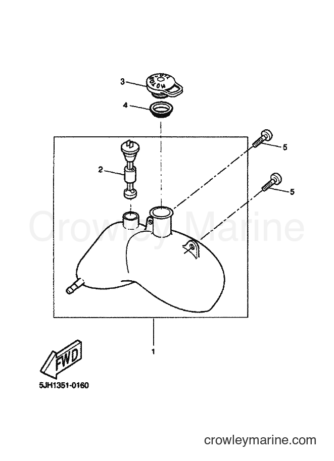 2000 Scooter EW50 - EW50 (5LH1) [010] - OIL TANK