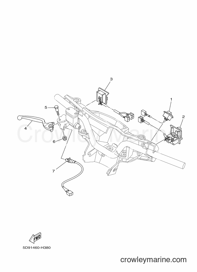 2009 Scooter T115 - T115 (5D91) [010] - HANDLE SWITCH & LEVER