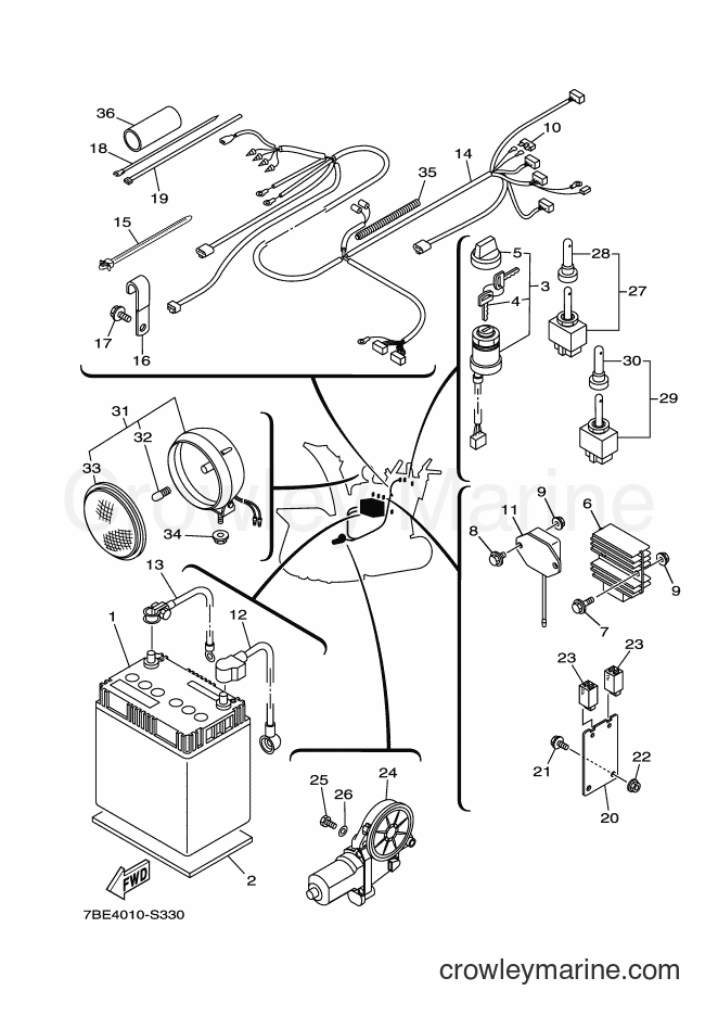 Yamaha Motors YT1380X (7BE4) [010] - ELECTRICAL 1