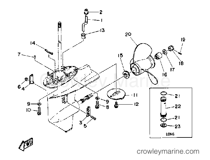 Yamaha Motors CV30ELD - LOWER DRIVE 2