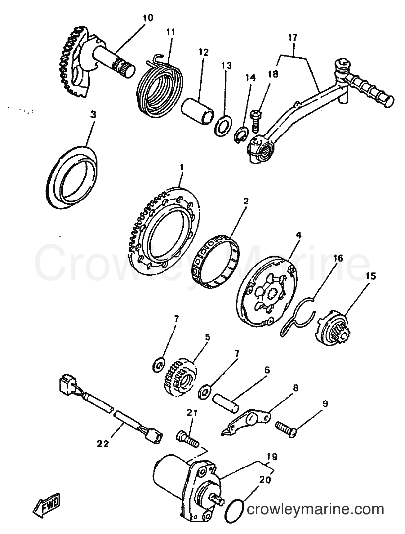 Yamaha Motors YN50 (5AD3) [99A] - STARTER