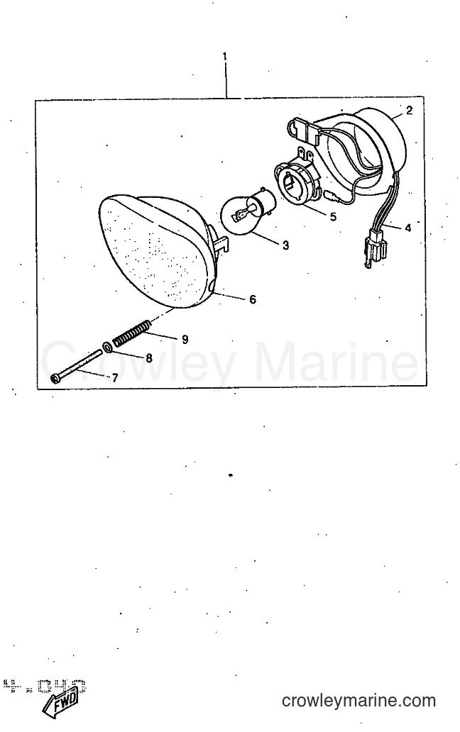 1997 Scooter DT50R - DT50R (5EC1) [999] - FARO DELANTERO