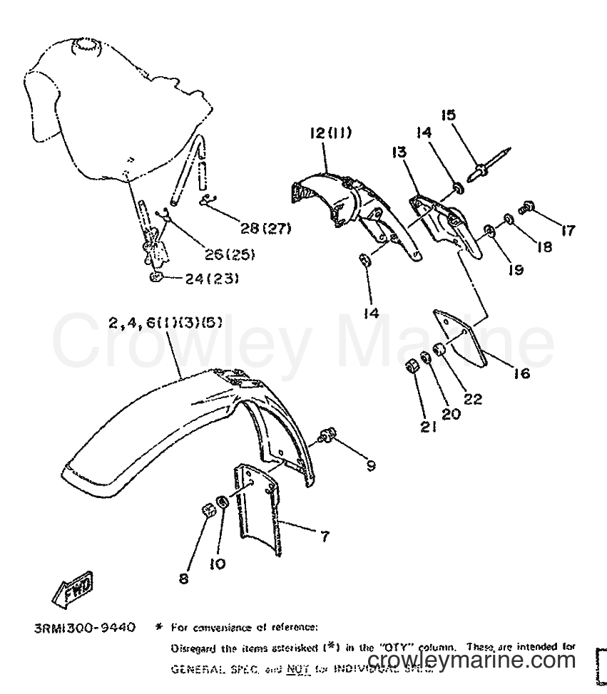 Yamaha Motors DT125R (3RM1) [999] - ALTERNATE