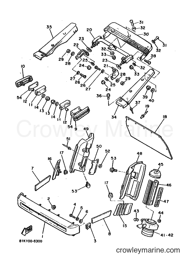 1988 Snowmobile VMX540 - VMX540 (83X0) [020] - BUMPER