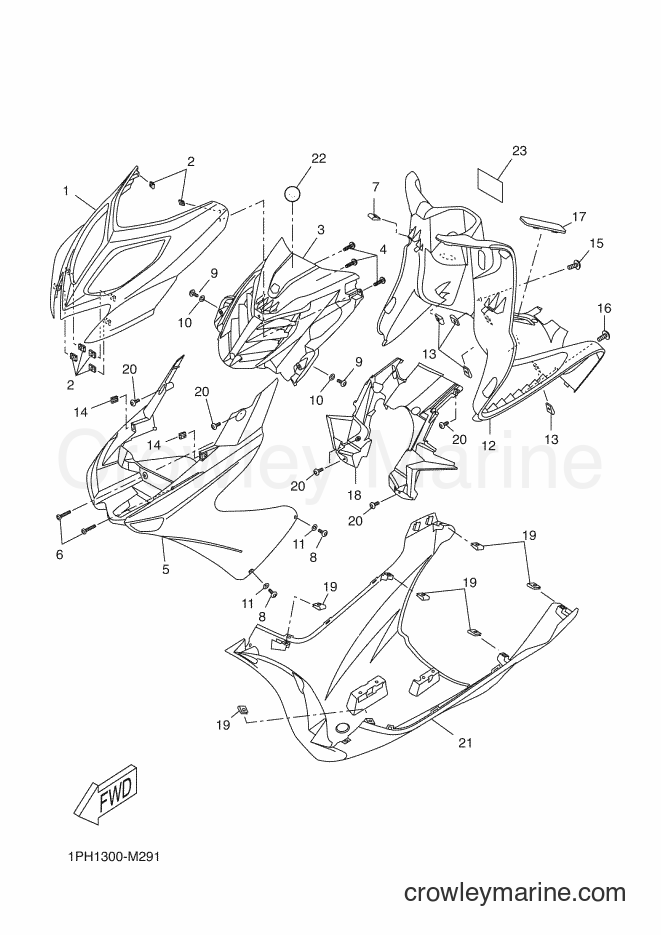 Yamaha Motors NS50 (1PH1) [100] - LEG SHIELD