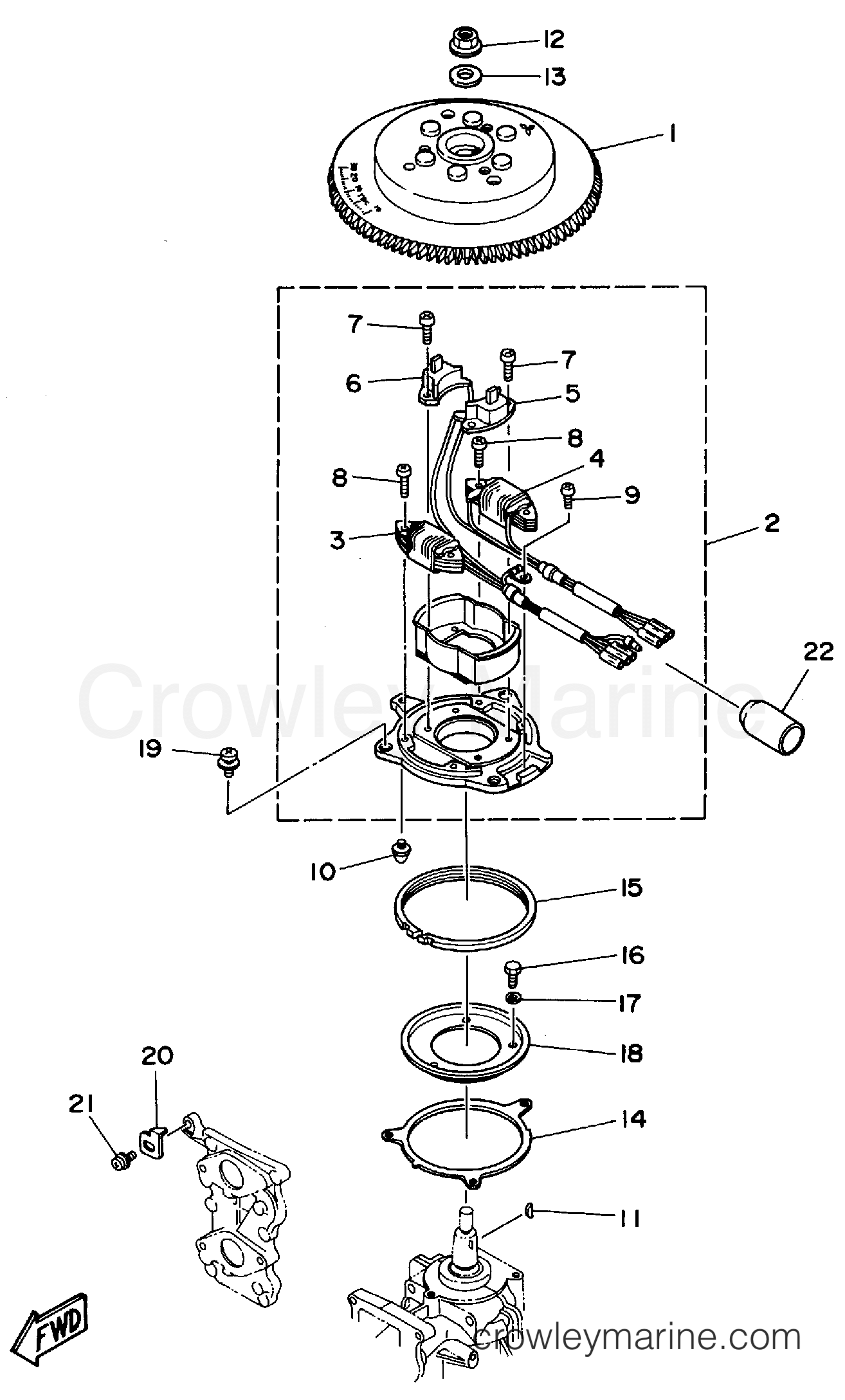 Yamaha Motors 25MLHT - MAGNETO