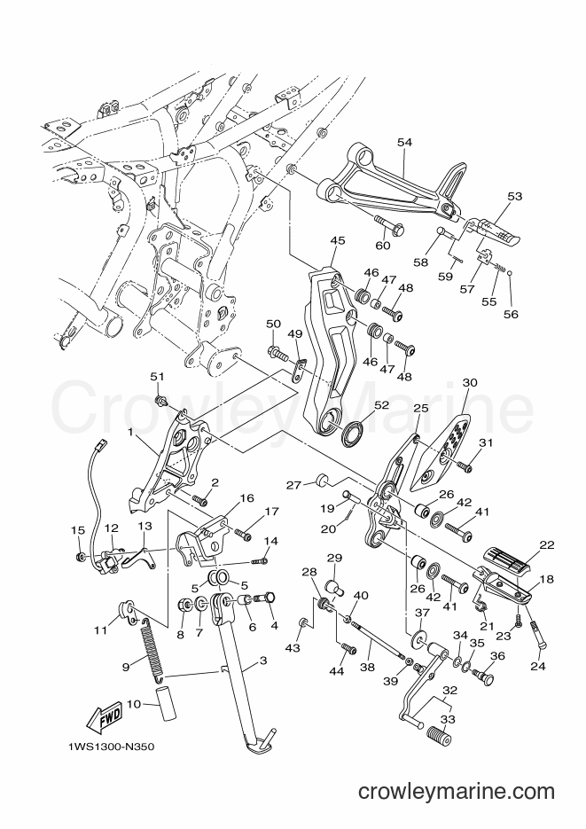 2015 Street Bike FZ07FC - FZ07FC (2RC2) [010] - STAND & FOOTREST