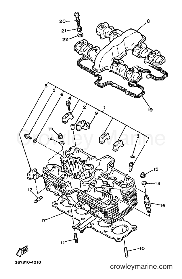 1987 Sport Bike FJ1200 - FJ1200 (1TX) [99A] - CYLINDER HEAD
